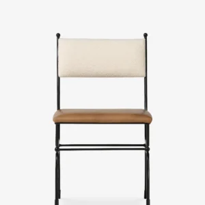 Posta Dining Chair Color Brown Leather